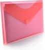 DOSSIER VELCRO A-4 OFFICE BOX ROJO TRANSPARENTE PTE 10U 90146