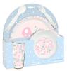 SET DE PLATOS, CUBIERTOS Y VASO SAFTA PREESCOLAR "MARIPOSA" SAFTA26 342690933 26X26 UNIDAD