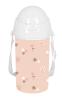 BOTELLA 500ML APERTURA AUTOM. CON PAJITA SAFTA PREESCOLAR "FLORES" SAFTA26 342691899 19,5X7,3 UNIDAD