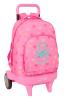 MOCHILA GDE. C/RUEDAS COMPACT EVOL. EXT. BENETTON "HEART" SAFTA26 612651218 45X33 UNIDAD