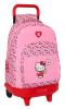 MOCHILA GDE. C/RUEDAS COMPACT EXTRAIBLE HELLO KITTY SAFTA26 612616918 45X33 UNIDAD