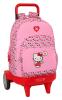 MOCHILA GDE. C/RUEDAS COMPACT EVOL. EXT. HELLO KITTY SAFTA26 612616218 45X33 UNIDAD