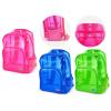 MOCHILA POESSA ZIPPER TRANSPARENTE COLORES SURTIDO 334467 UNIDAD