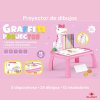 PROYECTOR GRAFITTI UNICORNIO CON 12 COLORES Y 3 DISCOS ALEX BOG CU-1979 UNIDAD