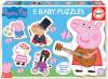 Foto de 5 BABY PUZZLES DE 3 A 5 PIEZAS PEPPA PIG "BABY" SAFTA23 ENERO 18589