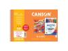 Foto de BLOC DIBUJO CANSON BASIK+ 150G A-4+ 23*32,5 MICRO LISO 20H C650106000 + CERAS DE REGALO