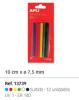 Foto de BARRAS SILICONA CALIENTE APLI COLORES BARRAS 7,5MM*100MM BLISTER 12U