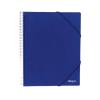 Foto de CARPETA ESCAPARATE A4 DEQUA ESPIRAL 20FUNDAS CON GOMAS Y SOBRE AZUL 40357
